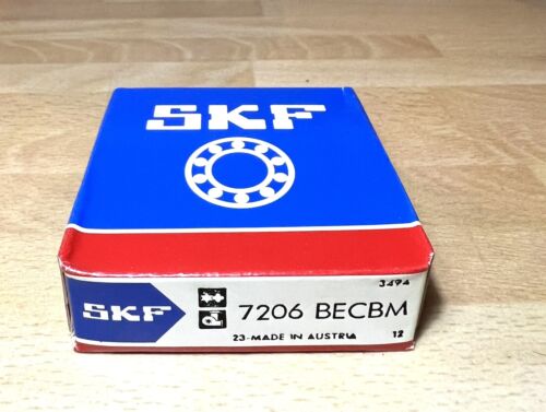 1x SKF 7206 BECBM Schrägkugellager 30x62x16 mm Kugellager