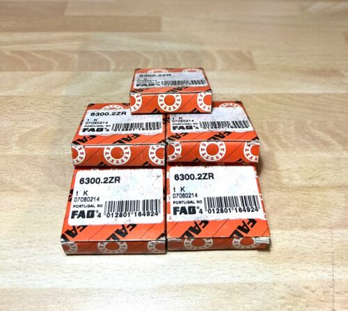 5x FAG 6300 2ZR Rillenkugellager 10x35x11 mm 6300 2Z ZZ Kugellager