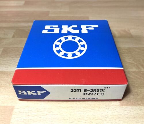 1x SKF 2211 E-2RS1KTN9/C3 Pendelkugellager 55x100x25 mm konisches Kugellager