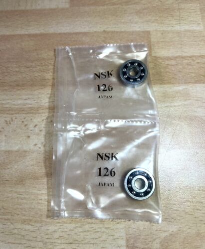 2x NSK 126 Pendelkugellager 6x19x6 mm Kugellager