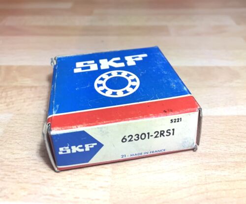 1x SKF 62301-2RS1 Rillenkugellager 12x37x17 mm Kugellager 62301 2RS 2RSH