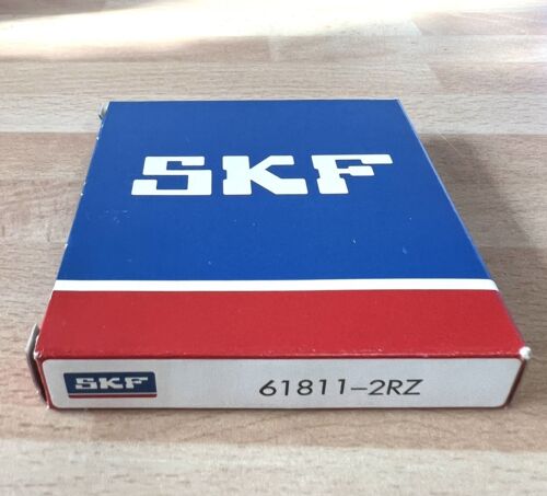 1x SKF 61811-2RZ Rillenkugellager 55x72x9 mm 61811 2RZ Kugellager