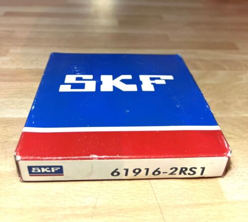 1x SKF 61916 2RS1 Rillenkugellager 80x110x16 mm 2RSR Dünnringlager Kugellager