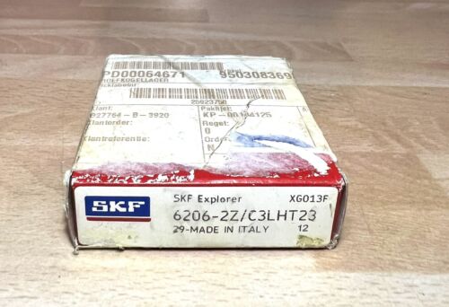 1x SKF Explorer 6206 2Z/C3LHT23 Rillenkugellager 30x62x16 mm Kugellager