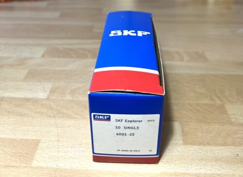 10x SKF Explorer 6001-2Z Rillenkugellager 12x28x8 mm 6001 2Z ZZ Kugellager