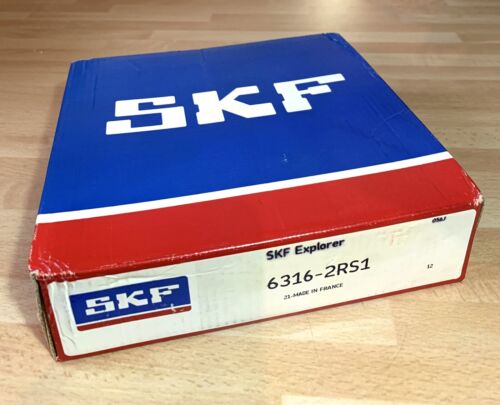 1x SKF 6316-2RS1 Rillenkugellager 80x170x39 mm Kugellager 6316 2RSR 2RSH