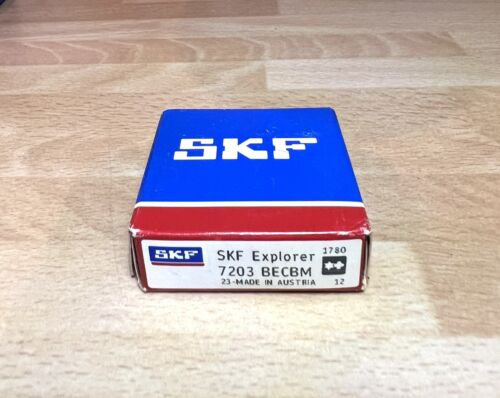 1x SKF Explorer 7203 BECBM Schrägkugellager 17x40x12 mm Kugellager