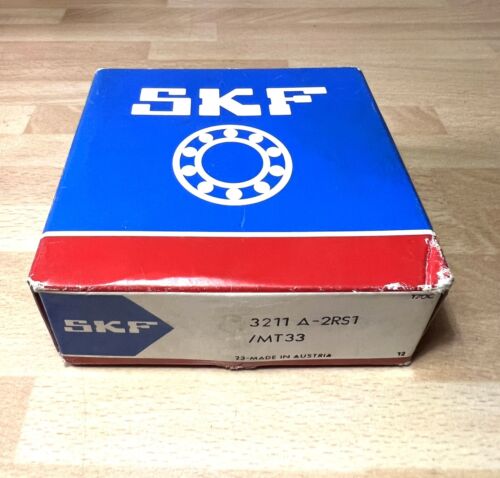 1x SKF 3211 A-2RS1/MT33 Schrägkugellager 55x100x33,3 mm Kugellager