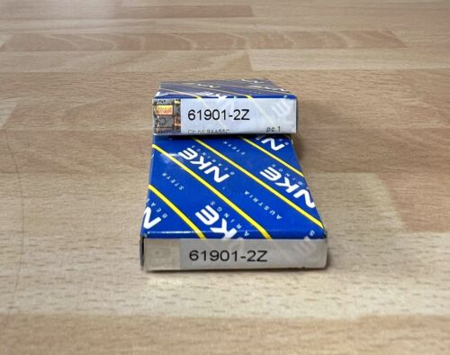 2x NKE 61901 2Z Rillenkugellager 12x24x6 mm 61901 6901 ZZ 2Z Kugellager