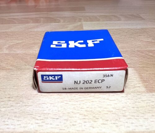 1x SKF NJ 202 ECP = E-TVP2 Zylinderrollenlager 15x35x11 mm Kugellager