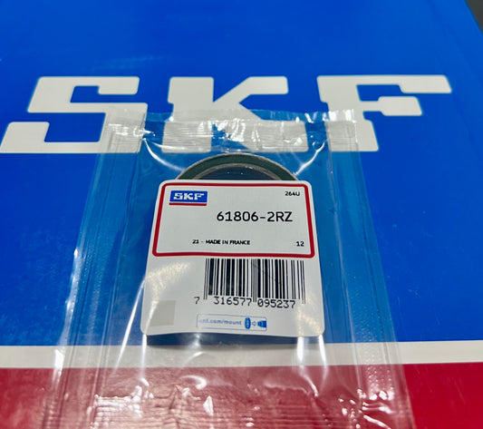 1x SKF 61806 2RZ / 6806 2RZ Rillenkugellager 30x42x7 mm Kugellager