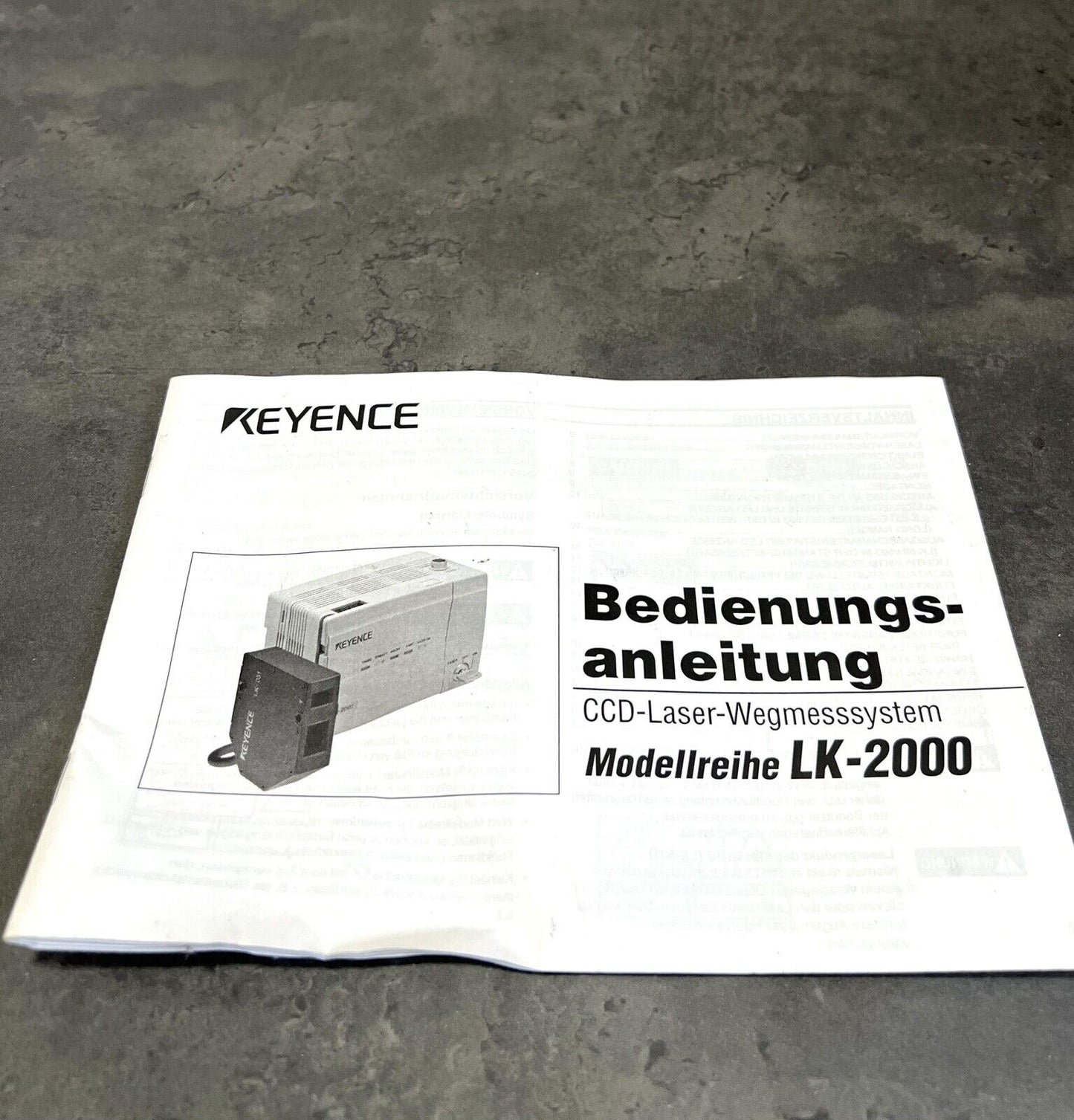 1x Keyence LK-2001 Laser Verdränger Sensor CCD-Laser-Wegsystem