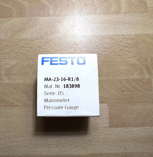 1x Festo MA-23-16-R1/8 Manometer Nr. 183898 Pneumatik