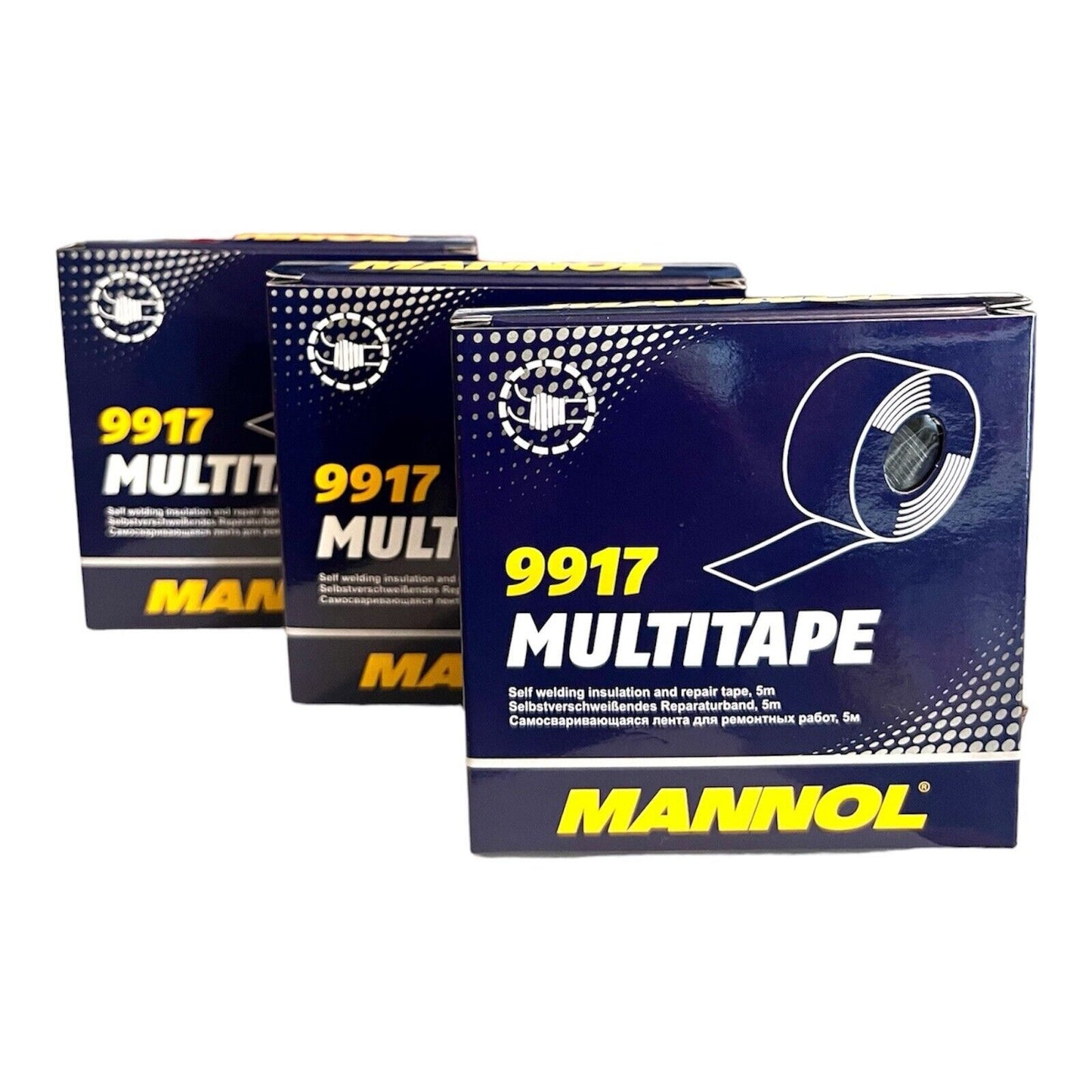 3x 5m MANNOL 9917 Multitape Dichtung Ersatz Reparaturband Klebeband