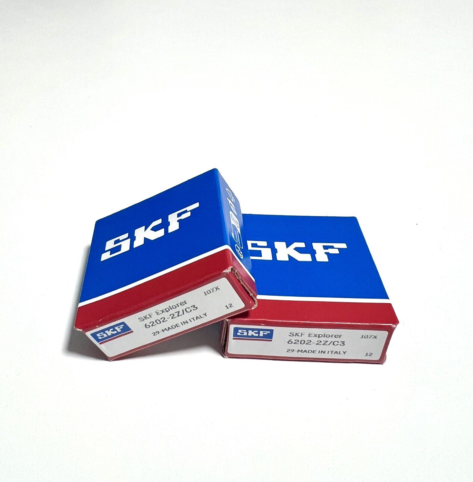 2x SKF 6202-2Z/C3 Rillenkugellager 15x35x11 mm Kugellager