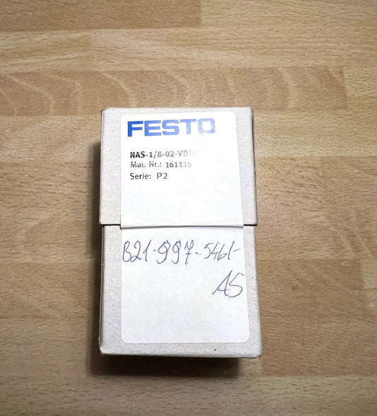 1x Festo NAS-1/8-02-VDMA Einzelanschlussplatte Nr. 161115 Pneumatik