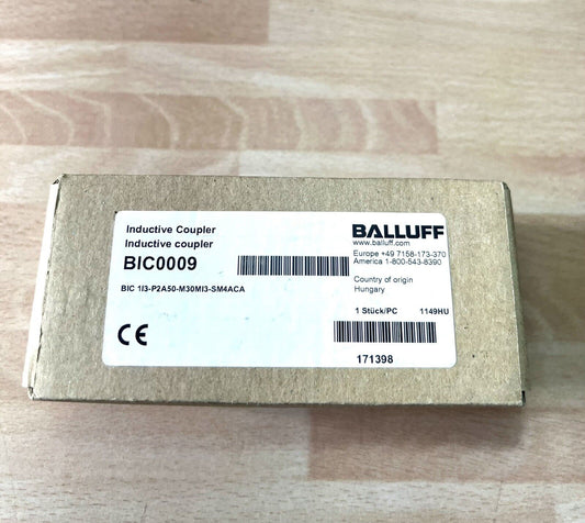 1x Balluff BIC0009 Induktive Koppler Coupler BIC 1I3-P2A50-M30MI3-SM4ACA