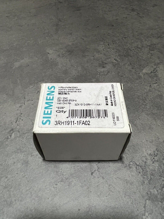 1x Siemens 3RH1911-1FA02 Hilfsschalterblock