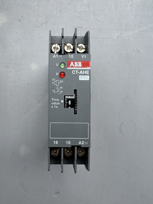 1x ABB CT-AHE OFF DELAY AUXILIARY SUPPLY TIME RELAY 1SVR550118R1100